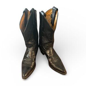 Leather Women's Cowgirl Boots Black size 8.5